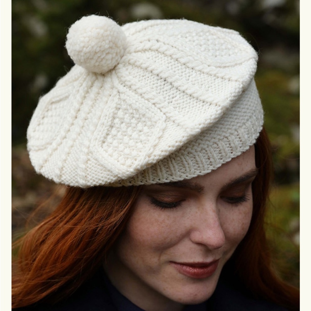 100% Wool Beret Hat - Women